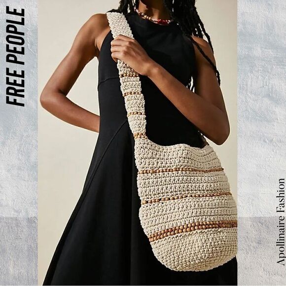 FREE PEOPLE MEET ME IN MALLORCA CROSSBODY BAG IN TAN NWOT - Picture 1 of 5